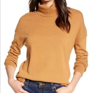 Chelsea 28 Turtleneck Tunic Sweater in Tan Dale Size XL NWT